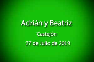Boda Adrián y Beatriz                              27-07-2019

